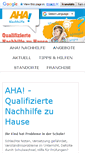 Mobile Screenshot of aha-nachhilfe.de